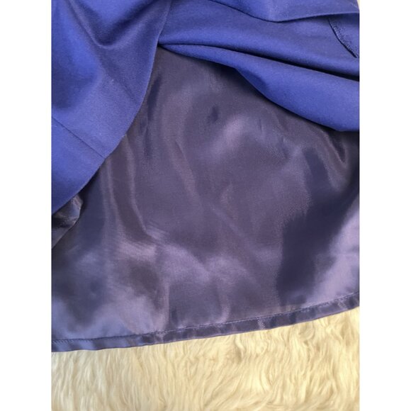 Boden Blue Chic Wool Dress Cobalt Royal Size 16 Long Style# WQ047 - Picture 7 of 10